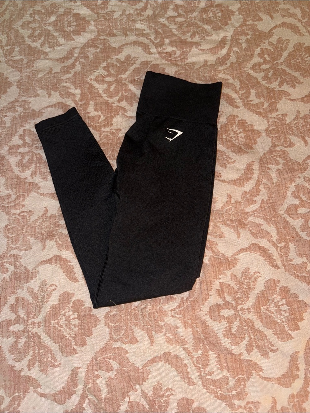 Gymshark Black High-Waist Seamless Leggings with Logo